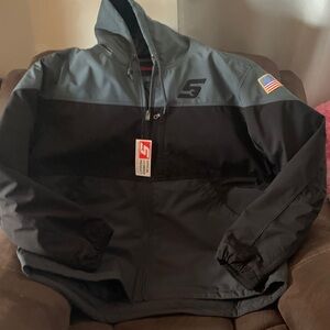 Men's Black and Gray Windbreaker